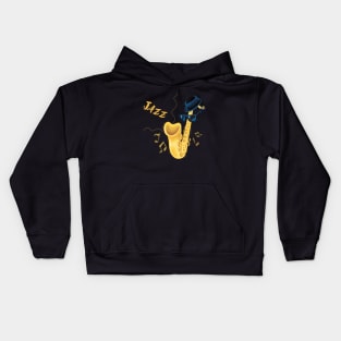 Jazz and Saxophone Kids Hoodie